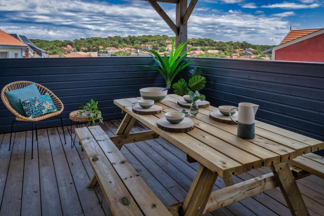 Mamita 4 "Wooded Stopover Apartment" T2 47M Terrace 24M Lacanau Exteriör bild